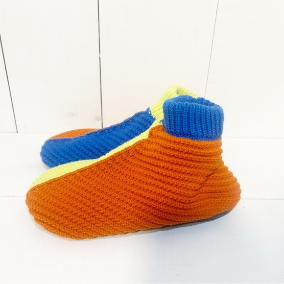 Verloop Mismatched Slipper Bootie Lime/Cobalt size S/M New with Tags! - Picture 2 of 14